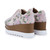 Anaar Blush Peony Wedge Sneakers – Handcrafted Satin Sneakers with Pastel Floral Embroidery