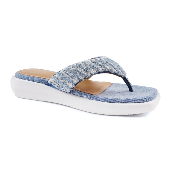 Anaar Sunny Side Denim Open Sandals – Casual Cool Everyday Comfort
