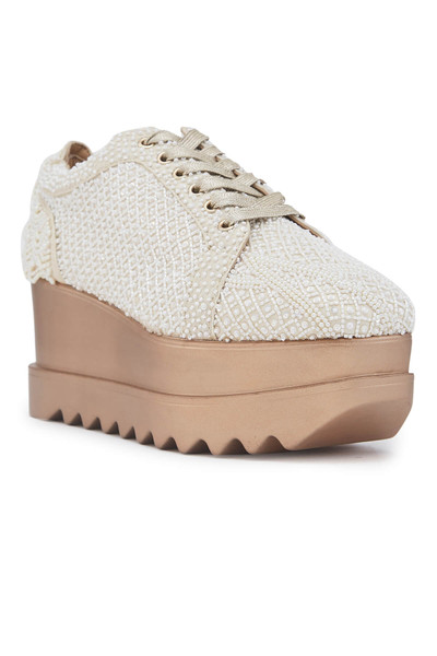 Anaar Kulfi Couture WEDGE SNEAKERS, Womens Festive, Special Occasion and Partywear Premium Shoes