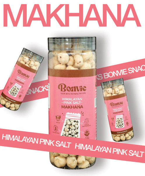 Bonvie Himalayan Pink Salt Makhana – Light & Crunchy Snack