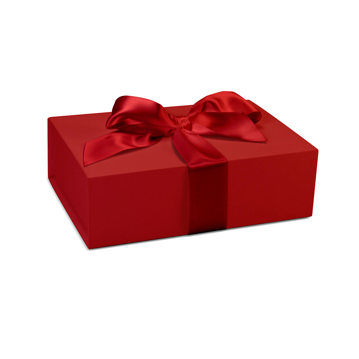 Medium Red Rigid Magnetic Collapsible Box with Ribbon, 6 X 6.25 X 2.75 ...