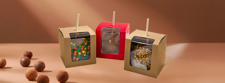 Sturdy custom apple boxes for candy apple packaging and presentation
