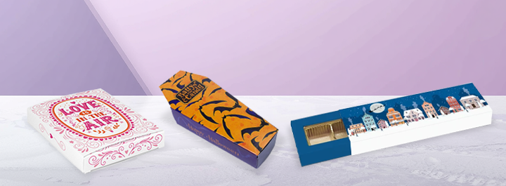 Holiday packaging collection for Valentine&rsquo;s Day, Christmas, and seasonal celebrations
