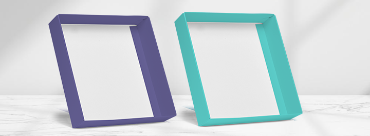 Custom lids and bases packaging with folding cartons, trays, and pads for confectionery products
