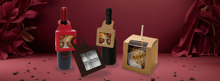 Playful novelty boxes for chocolates, nuts, popcorn, and confections