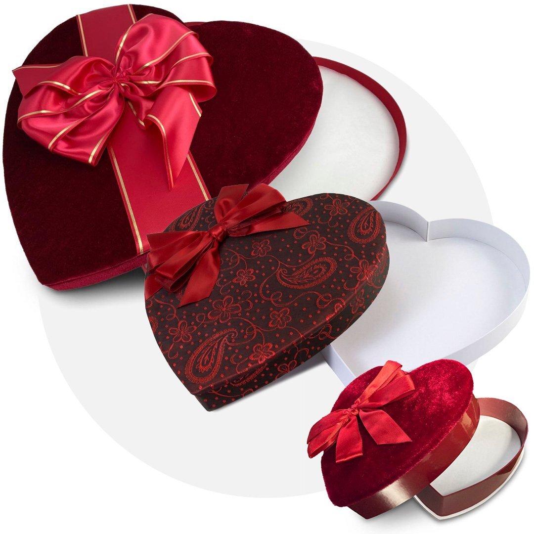 Fabric Heart Boxes