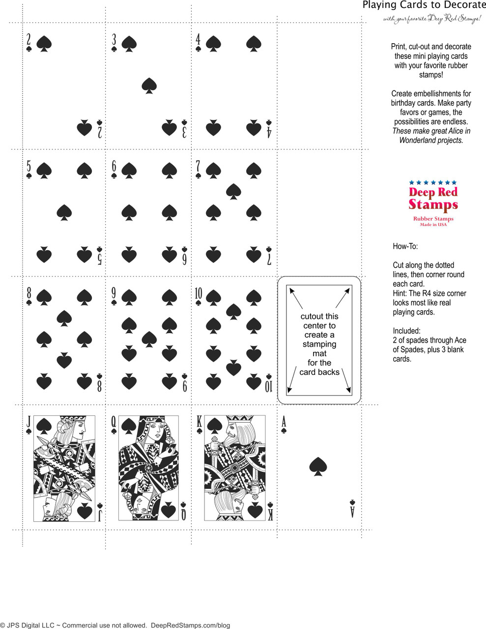 Free Mini Playing Cards Printable Download - Deep Red Stamps free-mini-playing-cards-printable-download-deep-red-stamps