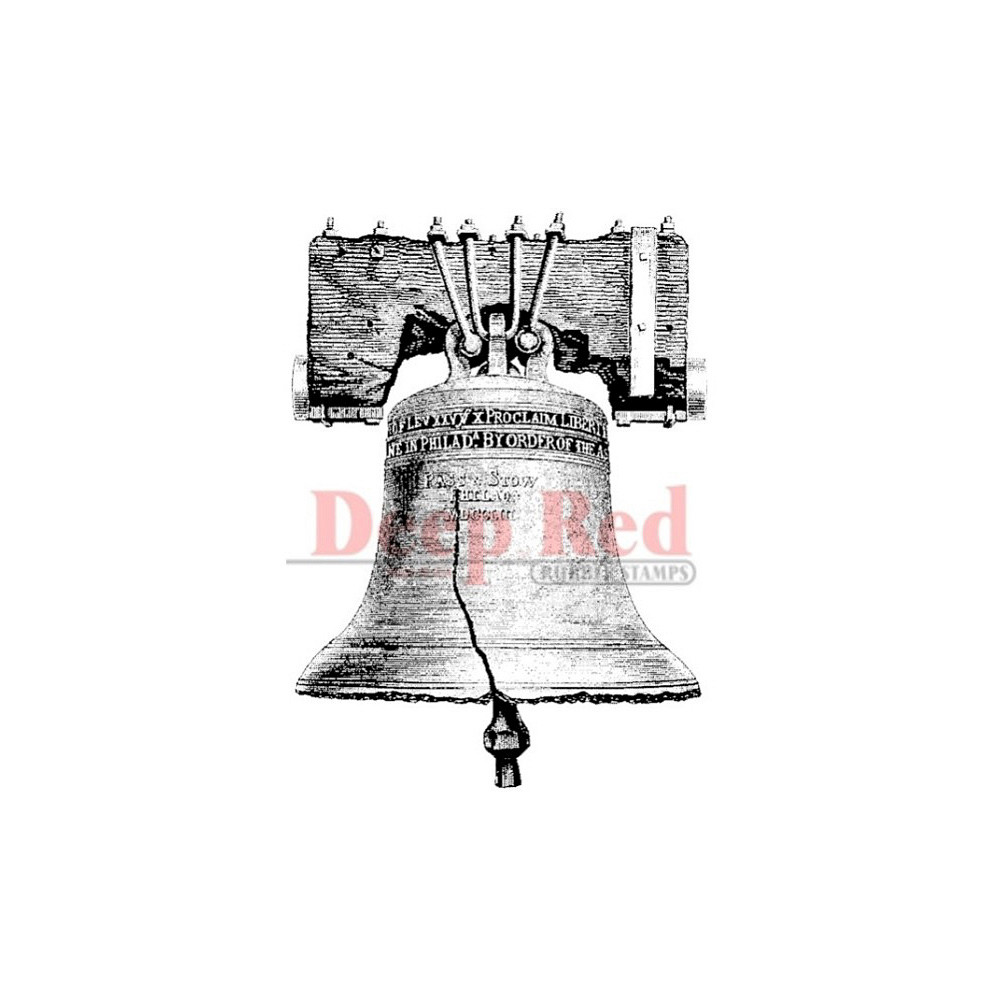 Liberty Bell Rubber Cling Stamp