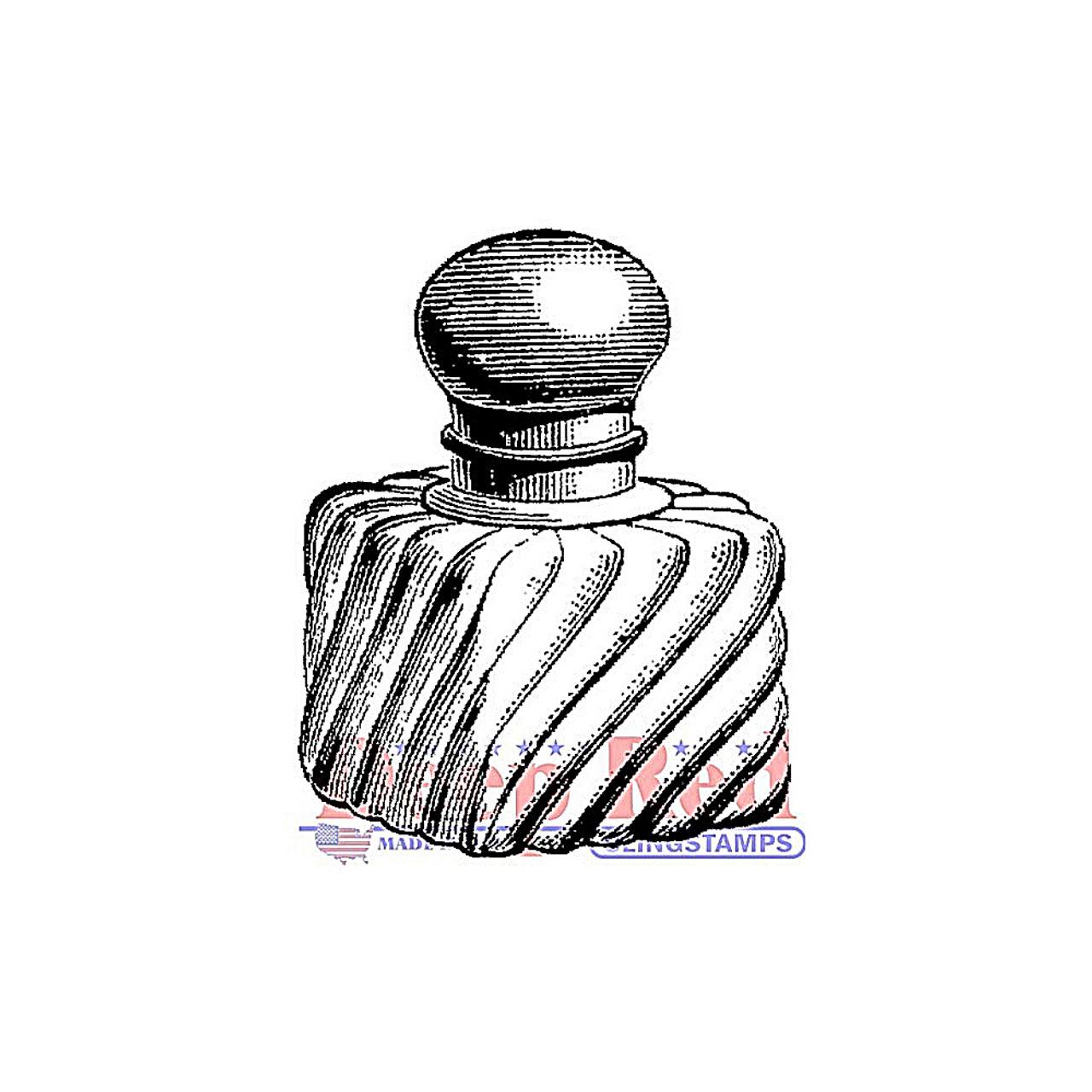 vintage perfume bottles drawing