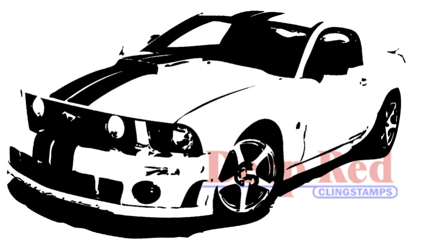 mustang stencil designs