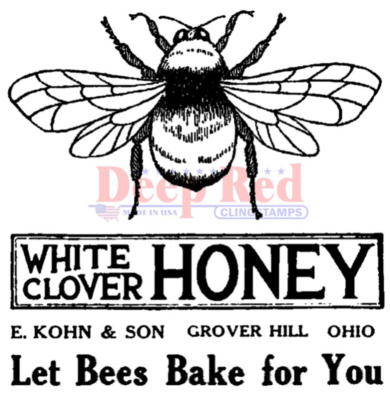 vintage honey bee logo