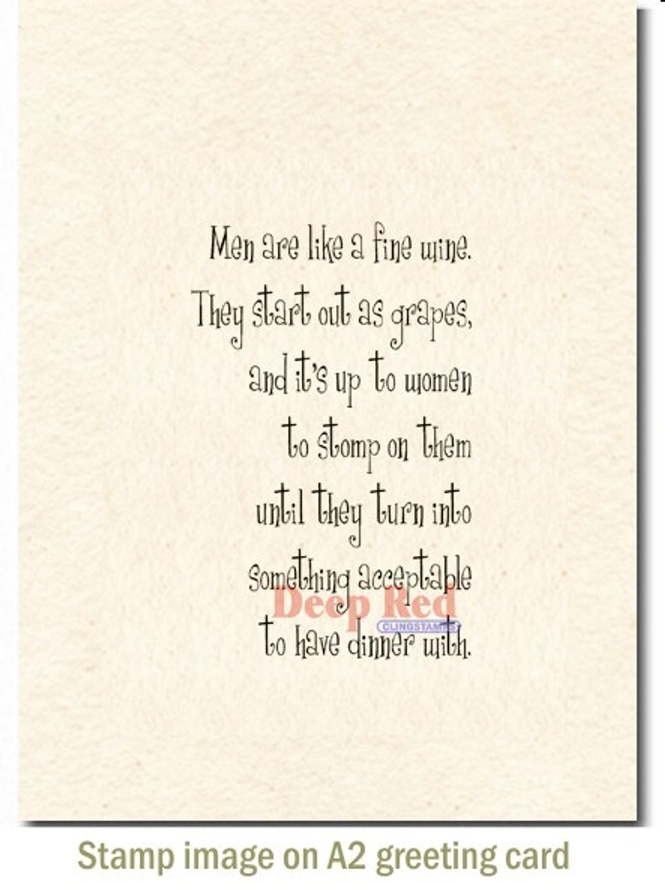 men are like wine quote