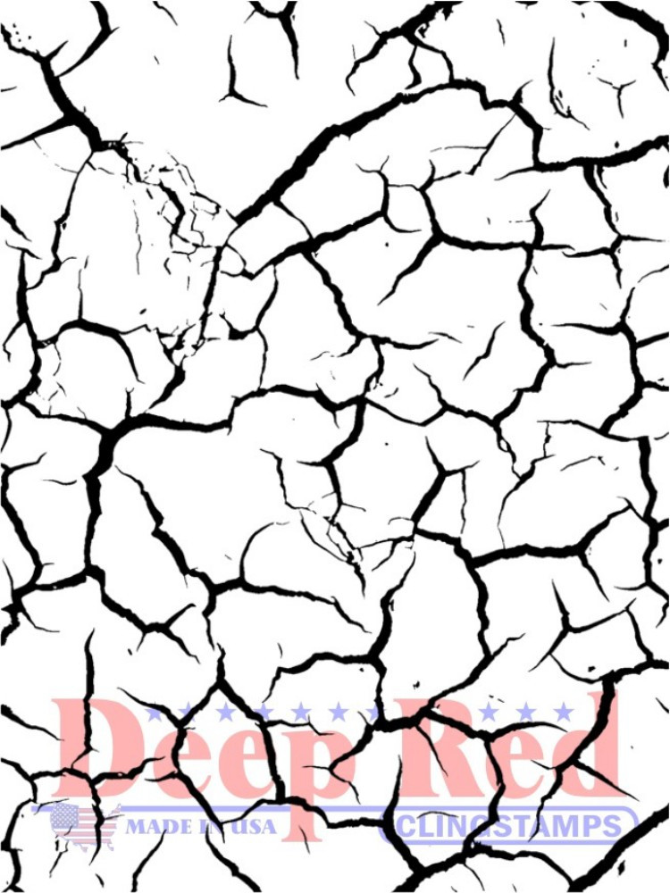 Cracked Earth Essentials Cling Stamp