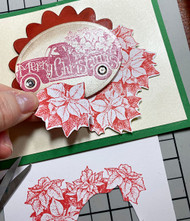 Stamping in Red and Green Inks