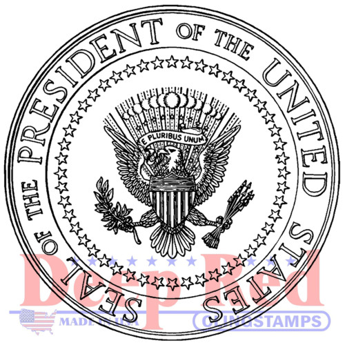 Presidential Seal Rubber Cling Stamp