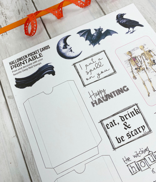 Halloween Pocket Cards Printable Download