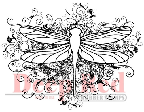 Rubber Cling Stamp by Deep Red Stamps