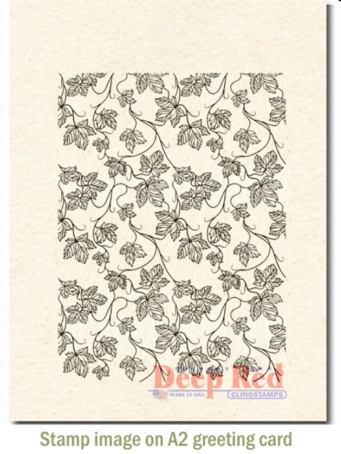 Rubber Cling Stamp by Deep Red Stamps shown on A2 card