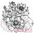 Lotus Rubber Cling Stamp by Deep Red Stamps