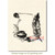 Quill and Ink Rubber Cling Stamp shown on an A2 card background
