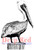 Pelican Cling Stamp by Deep Red Stamps