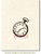 Pocket Watch Rubber Cling Stamp by Deep Red Stamps shown on A2 card