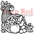 Horn of Plenty Rubber Cling Stamp by Deep Red Stamps