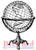 Antique Globe Rubber Cling Stamp by Deep Red Stamps