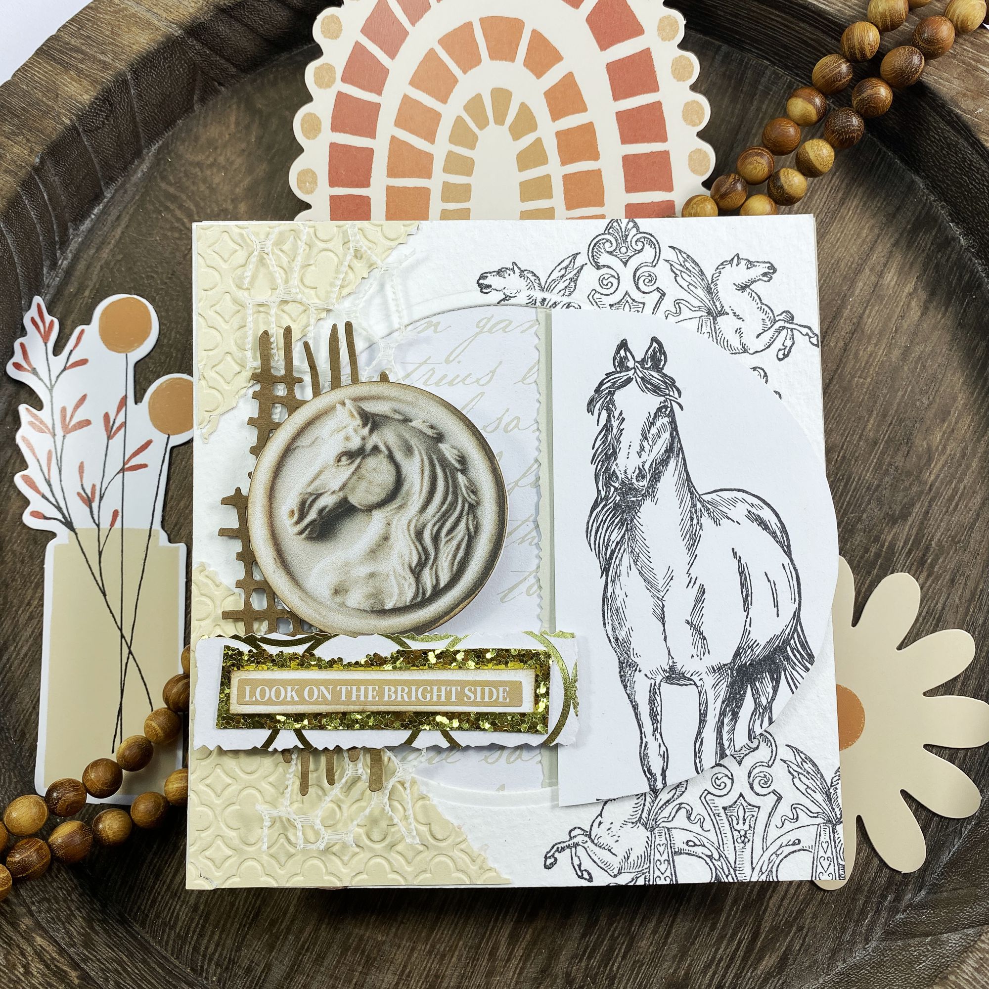 fun paper project to rubber stamp winter blues