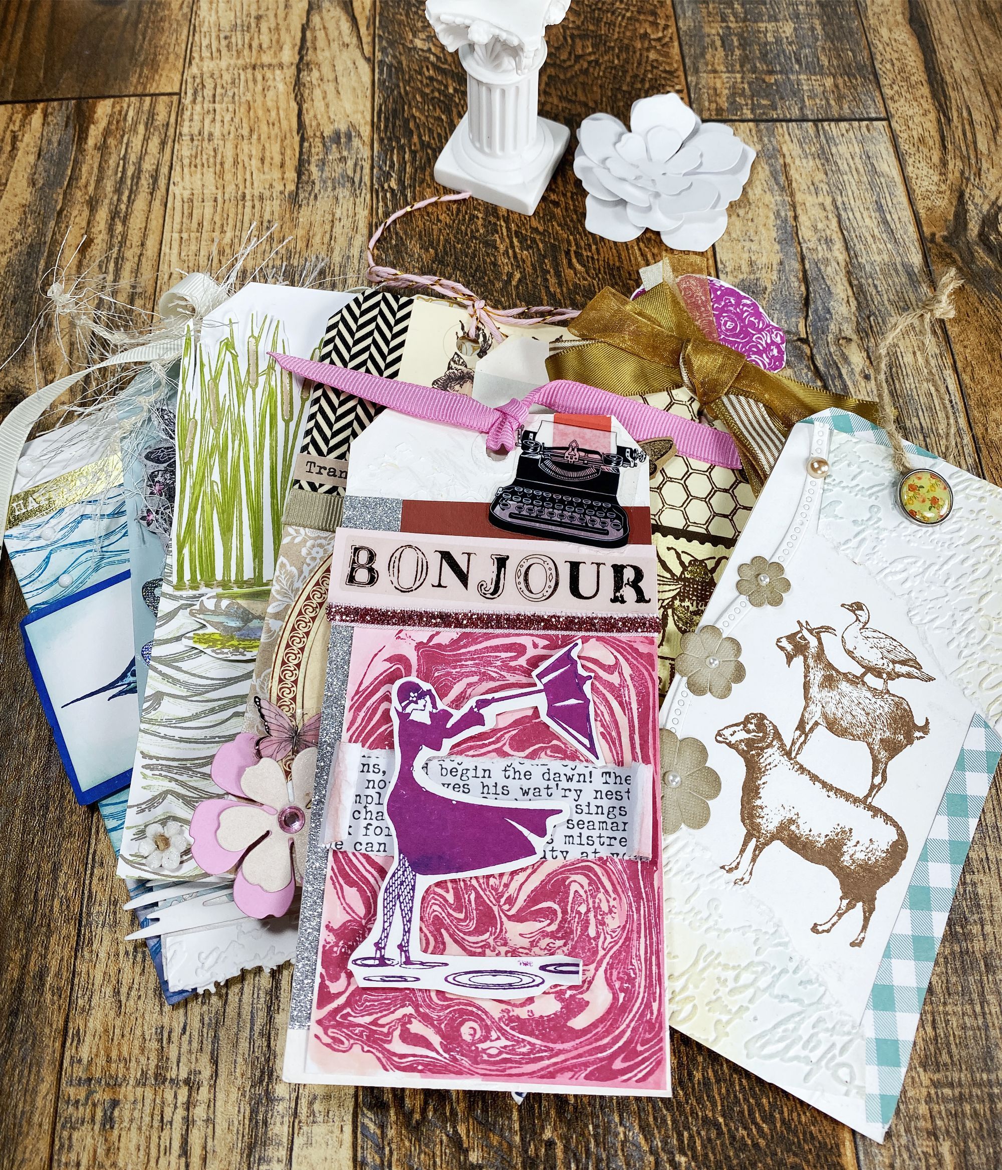 crafting journaling with rubber stamps