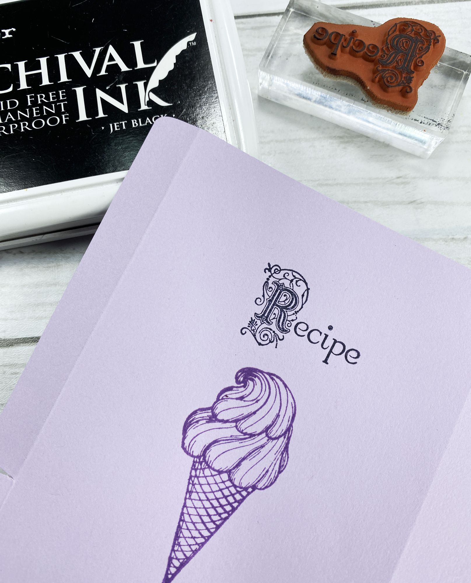 Mini Pocket Folder Template - Deep Red Stamps