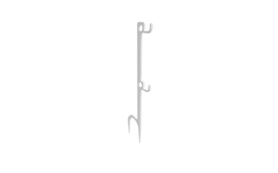B/C STEEL TARGET HANGER WHITE 1 HOOK