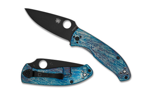 SPYDERCO TENACIOUS TI DISRY BLK/BLU