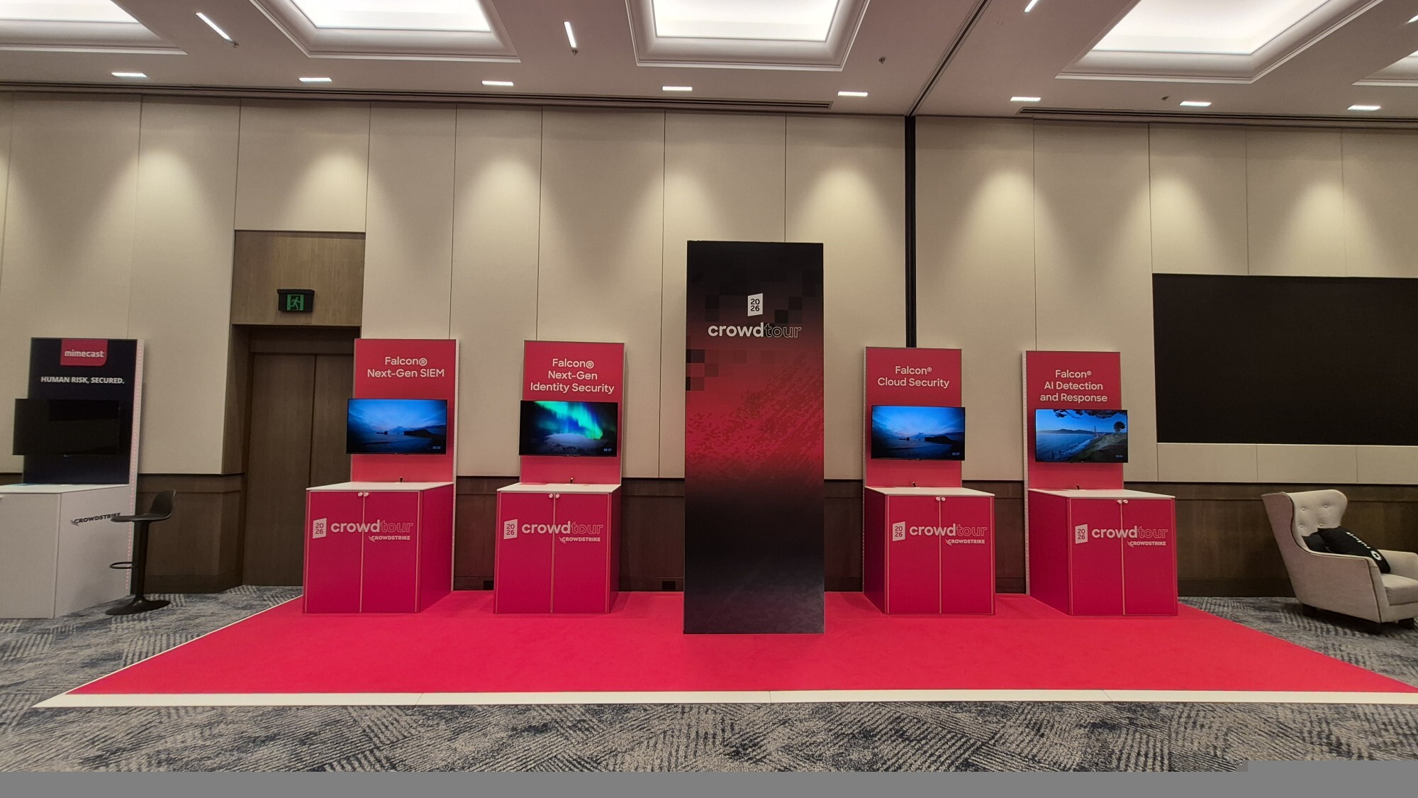 Tech event activations, conference displays and branded demo stations