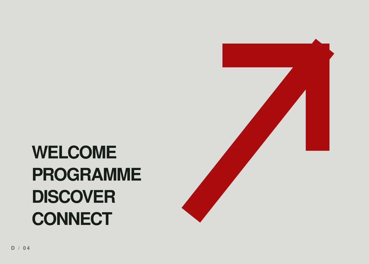 Event information, programmes and wayfinding graphic