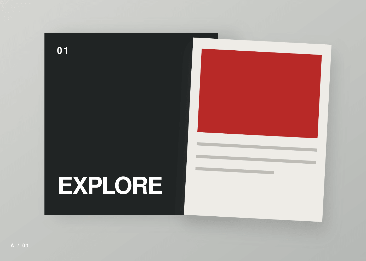 Abstract interactive product discovery concept