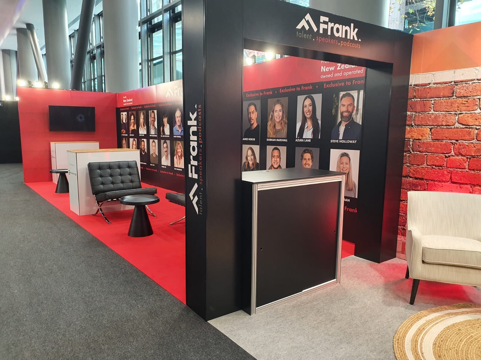 Fast-turnaround exhibition stand for Frank Speakers at MEETINGS 2026