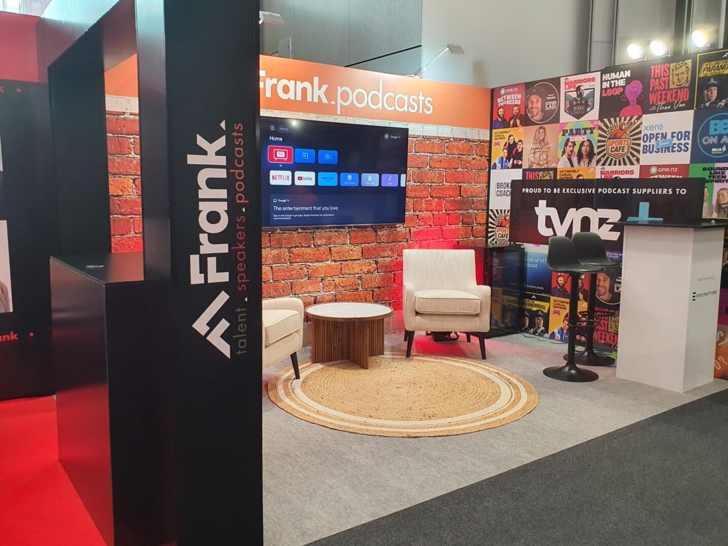 Frank Speakers exhibition stand at MEETINGS 2026 at NZICC