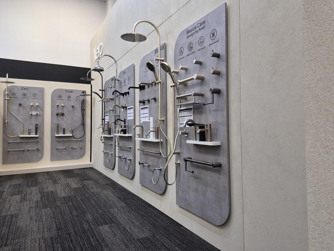 Nero Tapware product boards integrated into Mico Christchurch experience centre