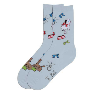 Dog Socks "Happy Dog" Lite Blue 61597LB
