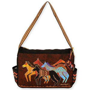 Laurel Burch Native Horses Medium Hobo Bag LB5273
