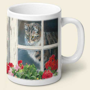 Window Cat Theme Mug MUG-188
