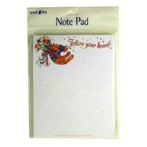 Laurel Burch Cat Note Pad Follow Your Heart - SNP63088