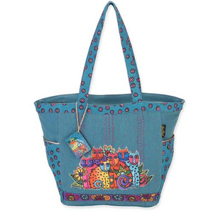 Laurel Burch Feline Clan Shoulder Tote
