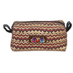 Laurel Burch Cosmetic Pouch Brown Waves
