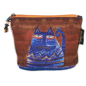 Laurel Burch Feline Minis Clutch Blue Cat