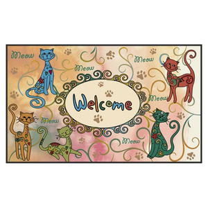 Meow Cat Welcome Floor Mat Door Mat - 800084