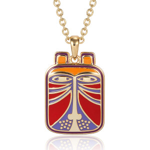 Toshio Laurel Burch Necklace Red Multi 5006