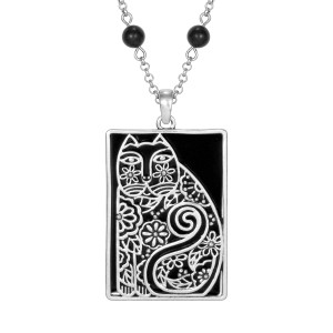 Elijah's Garden Laurel Burch Necklace Black 5046