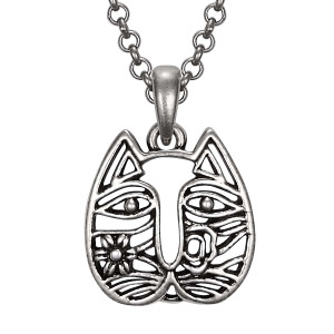 Cat Face Laurel Burch Necklace 5063